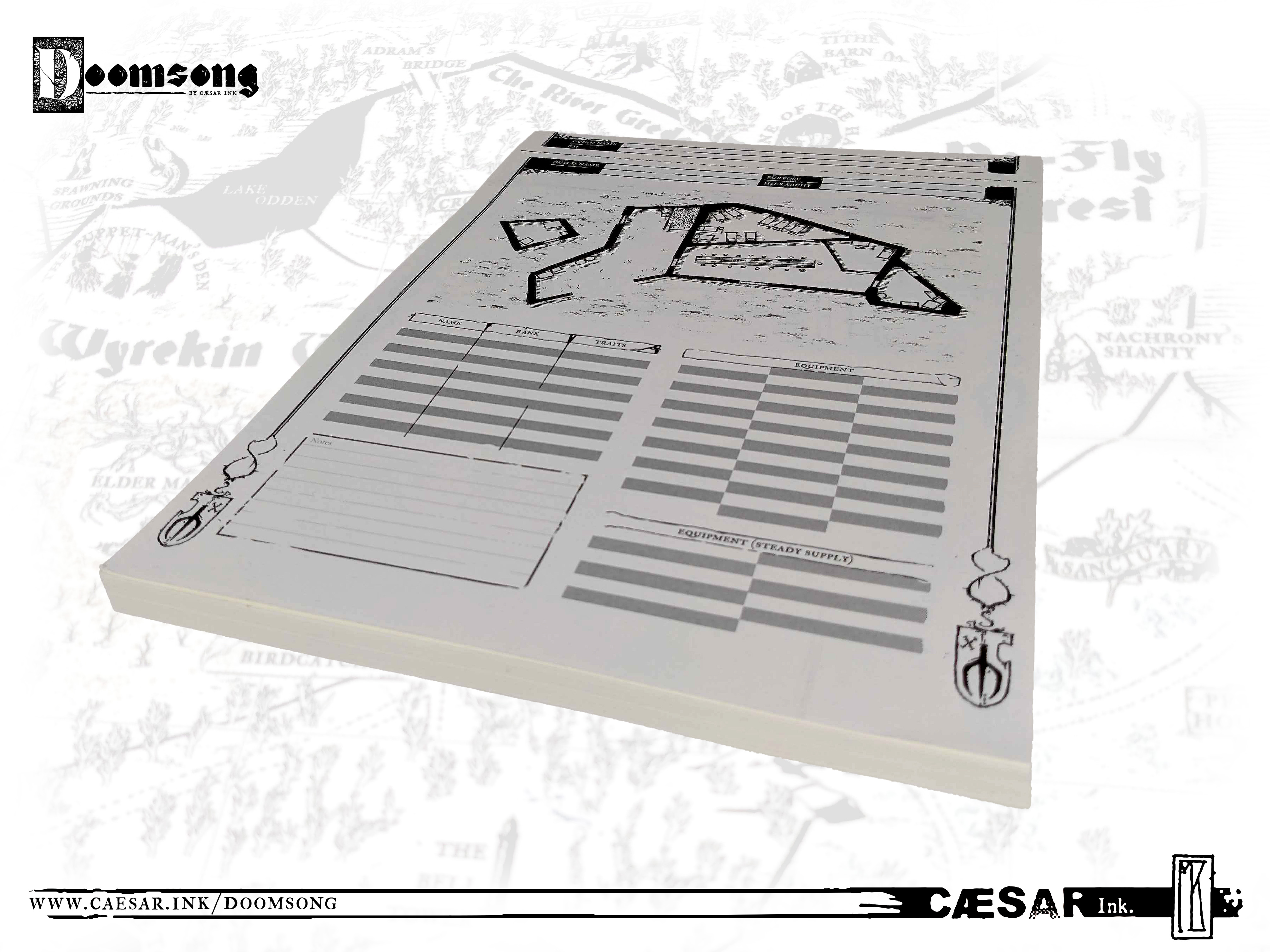 Pad of Guild/Character Sheets